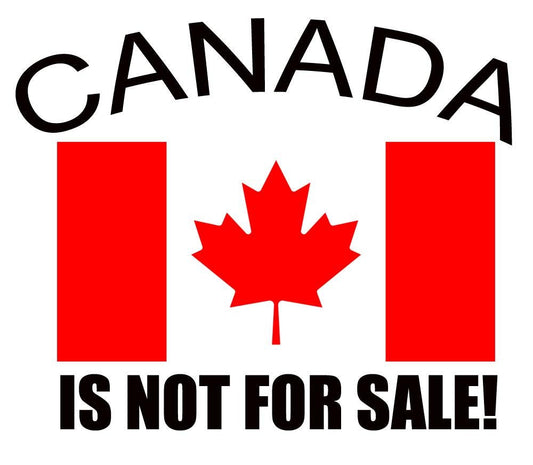 Canada is NOT for Sale! Shirt with custom name free on back or arm Kids and Adult! T Shirt Rack