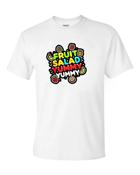 Wiggles Inspired Fruit Salad yummy yummy T-Shirt - Ready Steady WIGGLE! T Shirt Rack